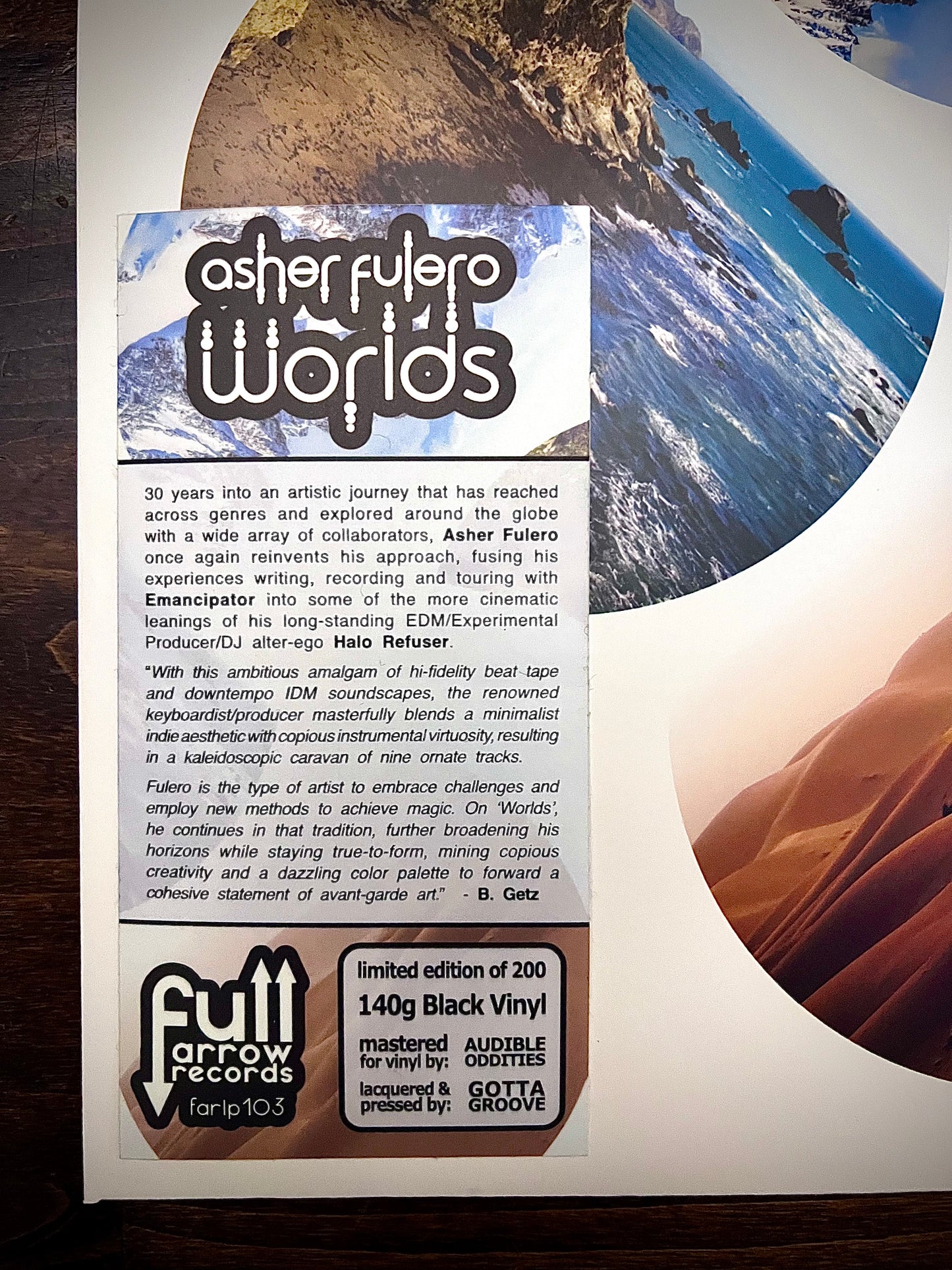 FARLP103 Asher Fulero ‘Worlds’ (Black Vinyl)