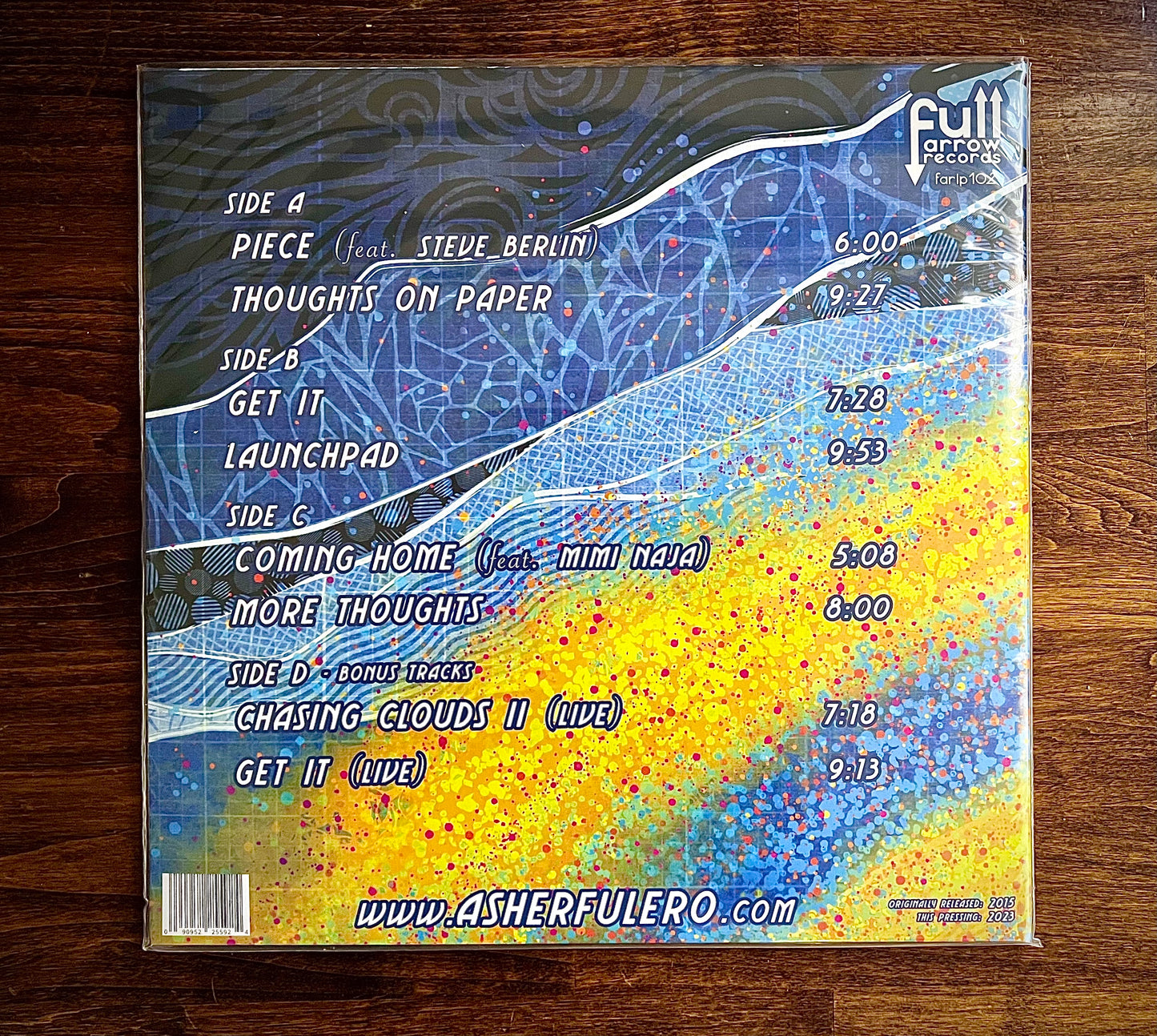 FARLP102 Asher Fulero Band - Catching Air - Translucent Smoke 2LP+CD Deluxe Collector's Pack