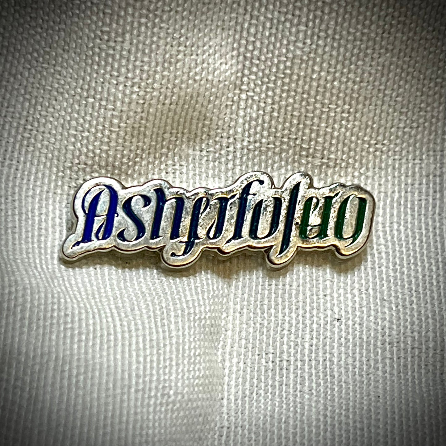 Asher Fulero/Halo Refuser Ambigram Enamel Pin