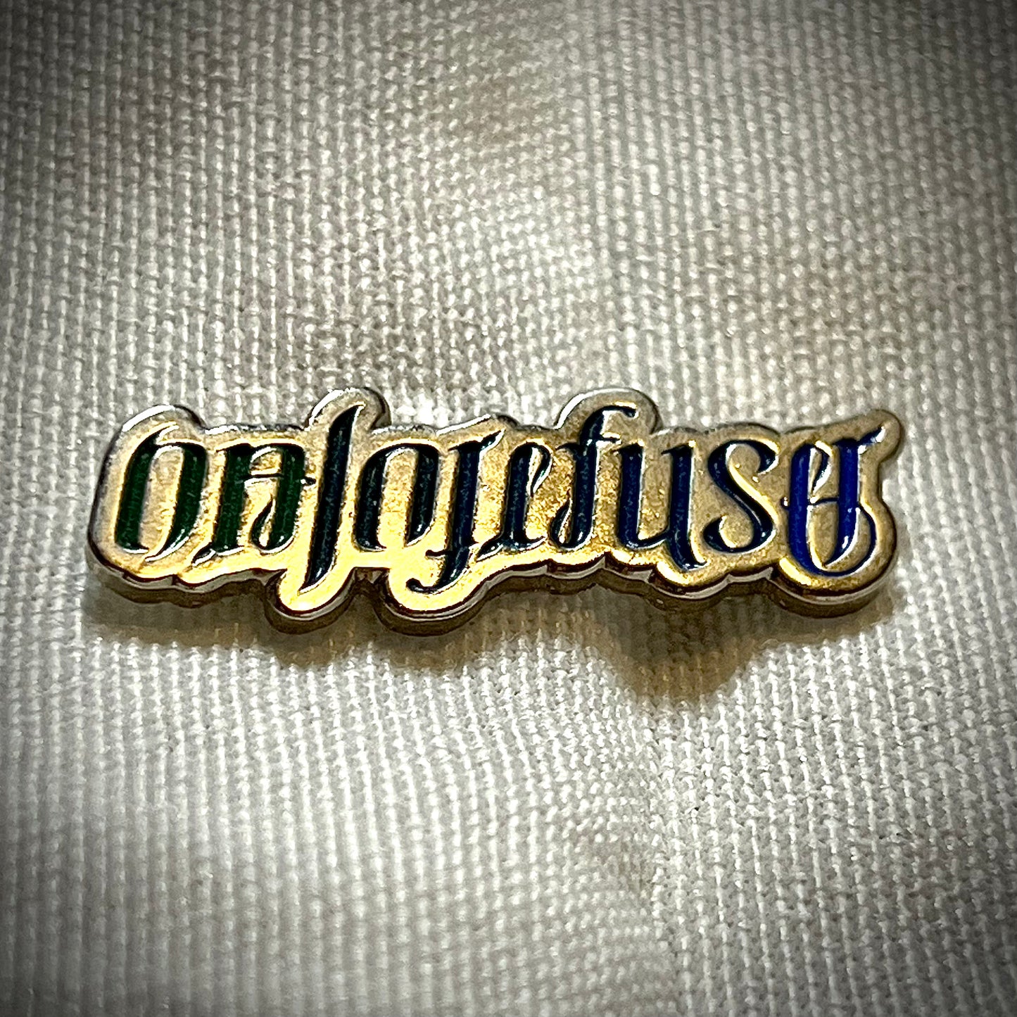 Asher Fulero/Halo Refuser Ambigram Enamel Pin