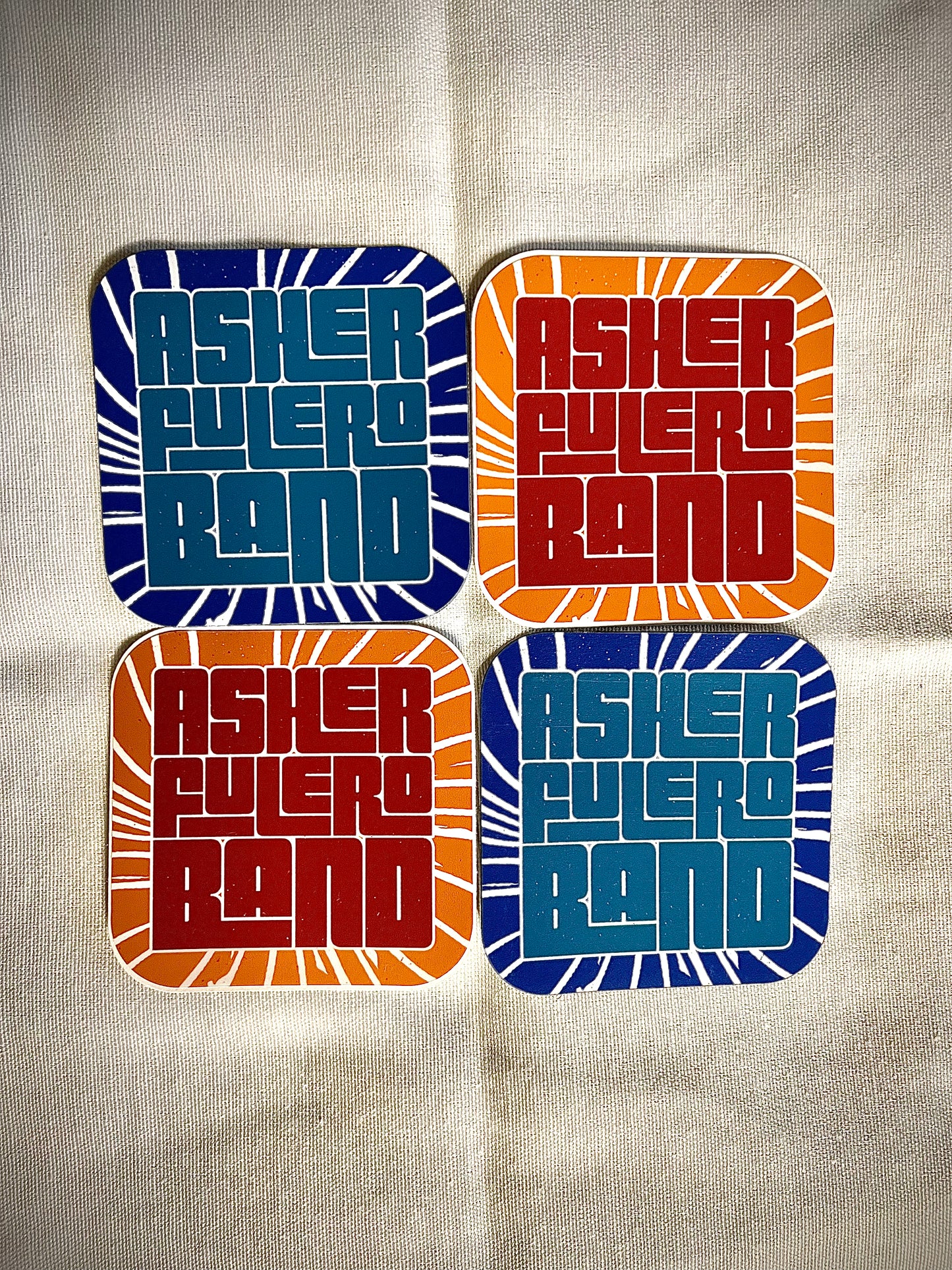 Asher Fulero Band Logo Sticker/Magnet Combo