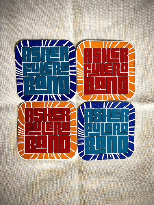 Asher Fulero Band Logo Sticker/Magnet Combo