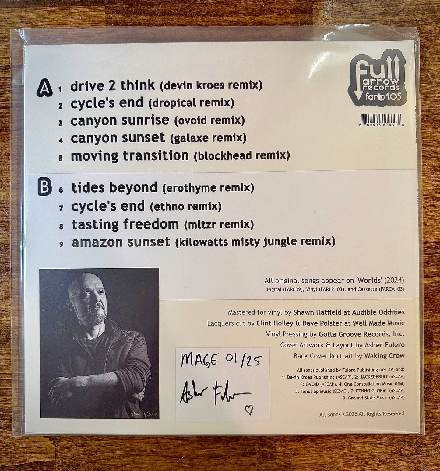 FARLP105 Asher Fulero - Otherworlds (WAX MAGE) LE25